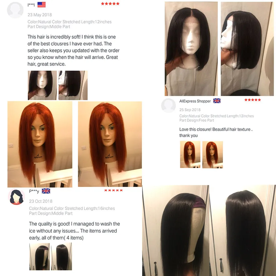 Bling Hair 360 фронтальная кружевная застежка бразильские волосы 100% Remy человеческие