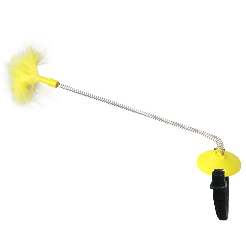 

Legendog Cat Interactive Toy Cats Self-Healing Head-Mounted Toys Kitten Toys Cat Feather Wand With Collar Feather Teaser