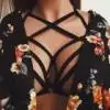 

top selling Sexy Women Hollow Out Elastic Cage Bra Bandage Strappy Halter Bra Bustier Top Support Wholesale and Dropshipping
