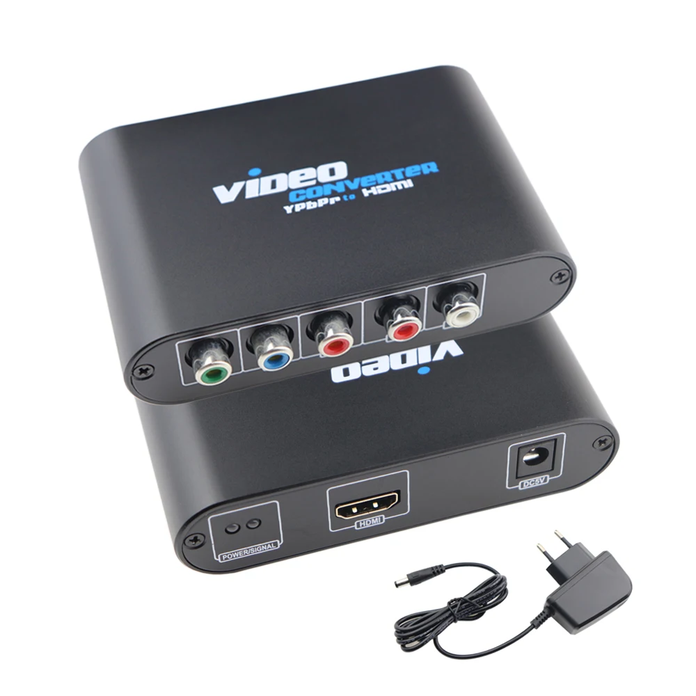 Компонентный конвертер HDMI 5RCA RGB YPbPr к поддерживает 1080P видео аудио адаптер для DVD PSP
