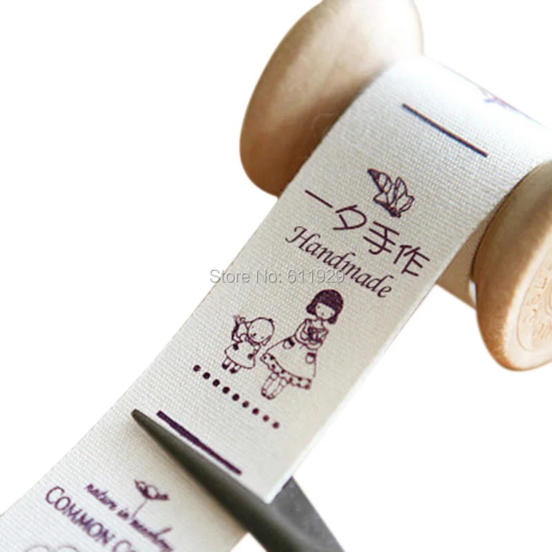 Бесплатная доставка индивидуальная хлопковая печать этикеток/частная