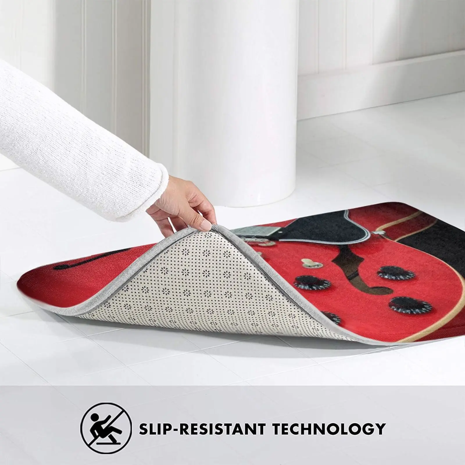 Es-335 Электрогитара Мягкая подушка Домашний ковер Дверной коврик Автомобильный Es