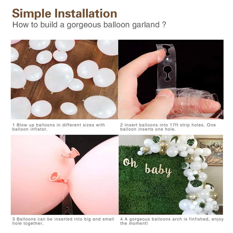 

DIY Festival Decoration Balloon Set Garland Wedding Birthday Party Girl Kid Hawaii Tropical Summer Leaves Background Balloons