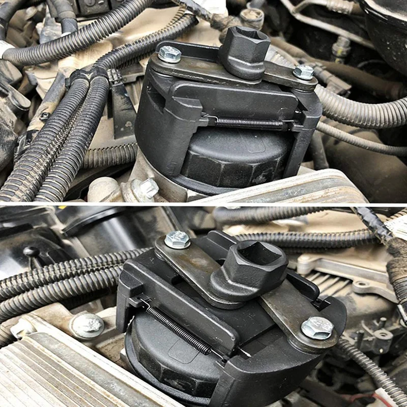 

Adjustable Oil Filter Wrench Machine Filter Wrench Oil Grid Wrench Suitable for 80mm-105mm Oil Filter Wrench Cover