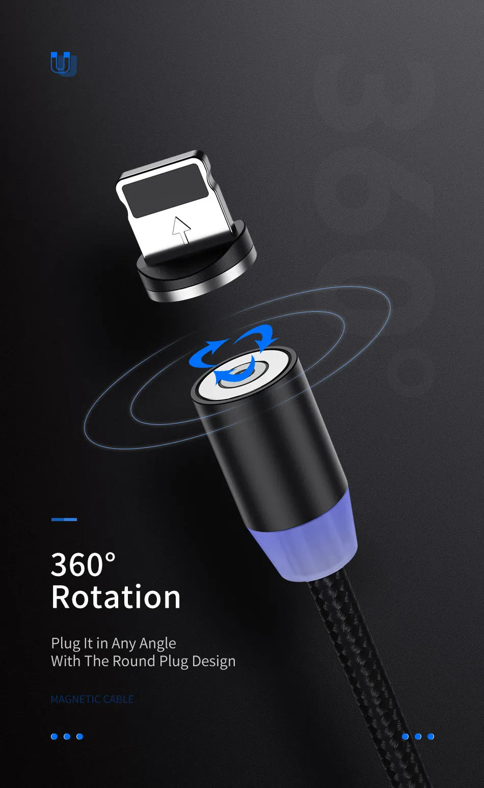YKZ Магнитный кабель Micro USB кабель для iPhone samsung type C Магнитный зарядный USB кабель Micro USB C Магнитный телефонный кабель освещение