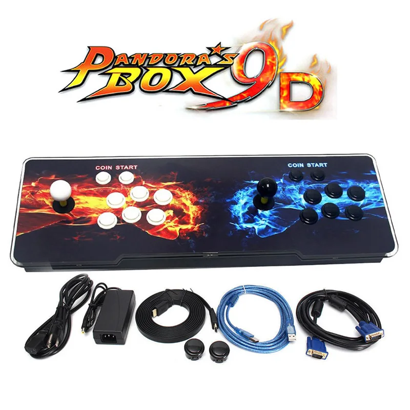 Pandora's Box 9D 2500 аркадная игровая консоль для ТВ ПК PS3 монитор Поддержка HDMI VGA USB с