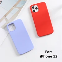 real liquid silicone luxury case for apple iphone 12 pro max mini all inclusive liquid silicone shockproof shell cover