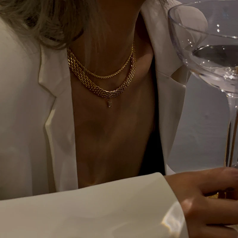 

Timeless Wonder Gorgeous Zirconia Geo Choker Necklace Women Jewelry Punk Ins Designer Party Bontique Rare Fancy Mix Trendy 1431