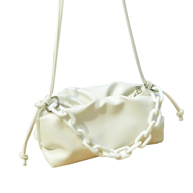 Ceossman новая сумка из мягкой кожи украшенная облаком для вечеринки на одно плечо