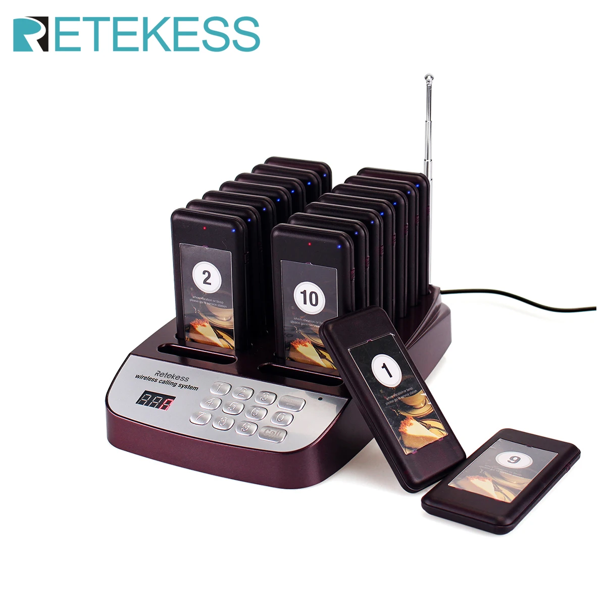 Система вызова официанта RETEKESS T113S пейджер для ресторана беспроводная система