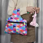 Портативная сумка для хранения вязальных спиц, водонепроницаемая цветная сумка из ткани Оксфорд для вязания крючком, органайзер сделай сам для хранения ниток