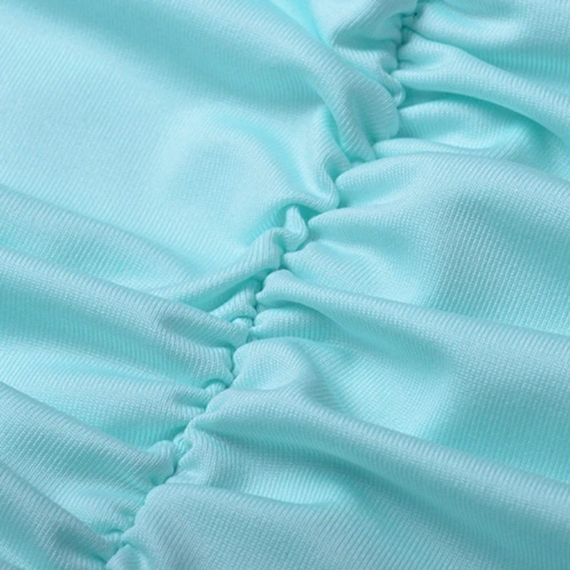 Женское двухслойное платье NewAsia облегающее с рюшами вечерние мини платья на