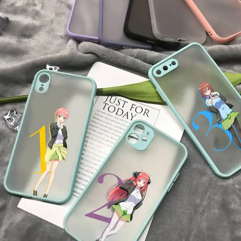 

The Quintessential Quintuplets Phone Case matte transparent For iphone 7 8 11 12 plus mini x xs xr pro max cover