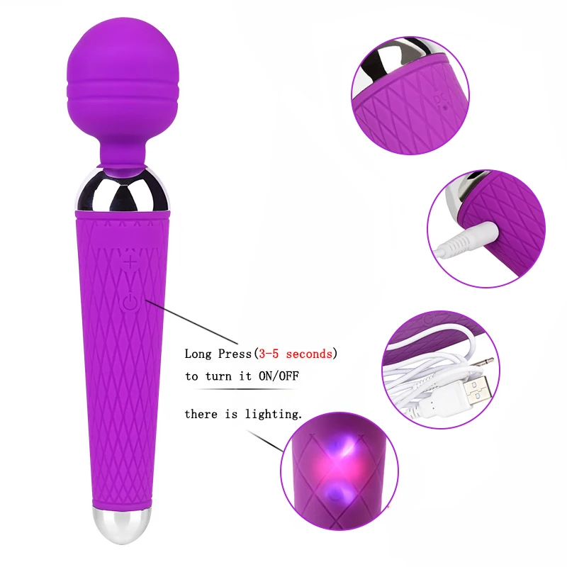Черный волк USB перезаряжаемые G-spot Вибраторы мощный Клитор Вибратор для женщин AV