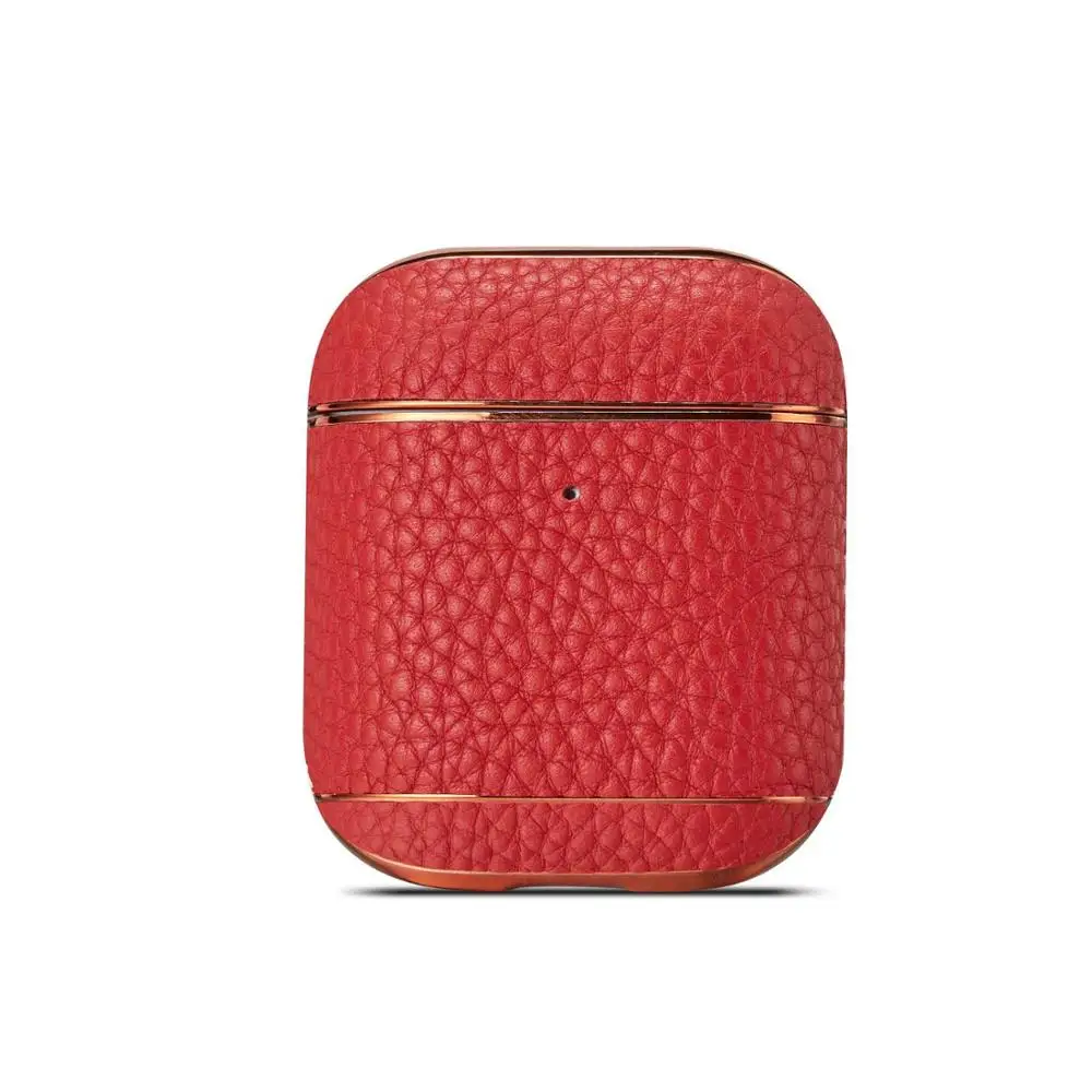 Чехол Airpods для коммерческих дел Чехол из натуральной кожи с покрытием для Apple Airpods 1/2 Зарядная коробка Anti-Fall Dust - Цвет: No hook up
