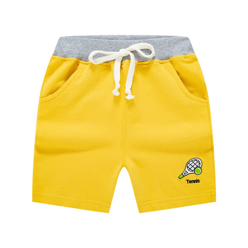 Pantalones cortos deportivos para ni&ntilde;os, informales, el&aacute;sticos, a la moda, novedad, verano, 2022-4