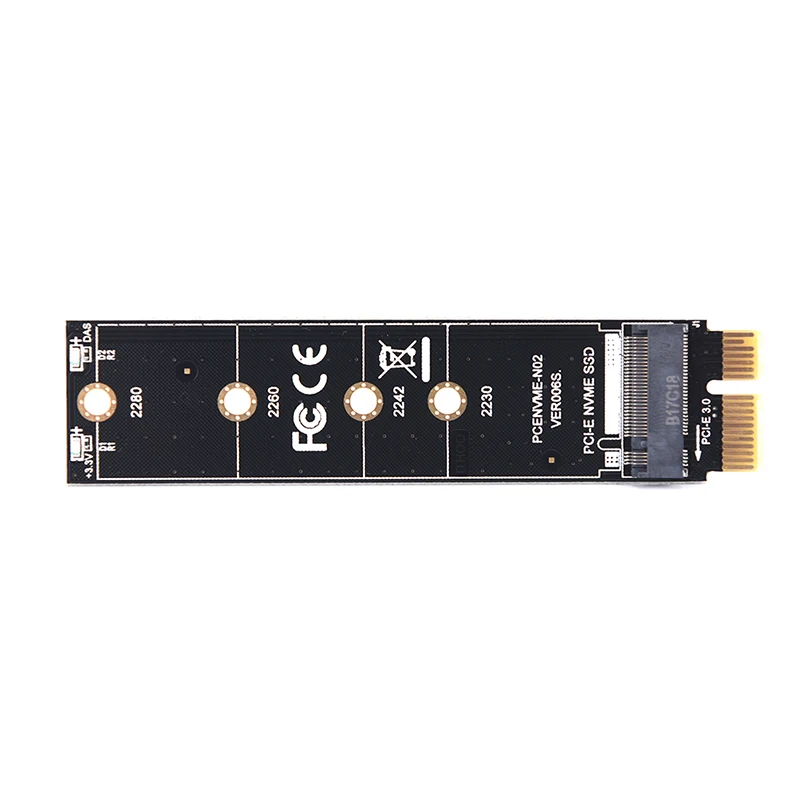 Адаптер PCIE к M2 NVMe SSD X1 Raiser PCI-E PCI Express M Соединитель в форме ключа поддерживает 2230 2242