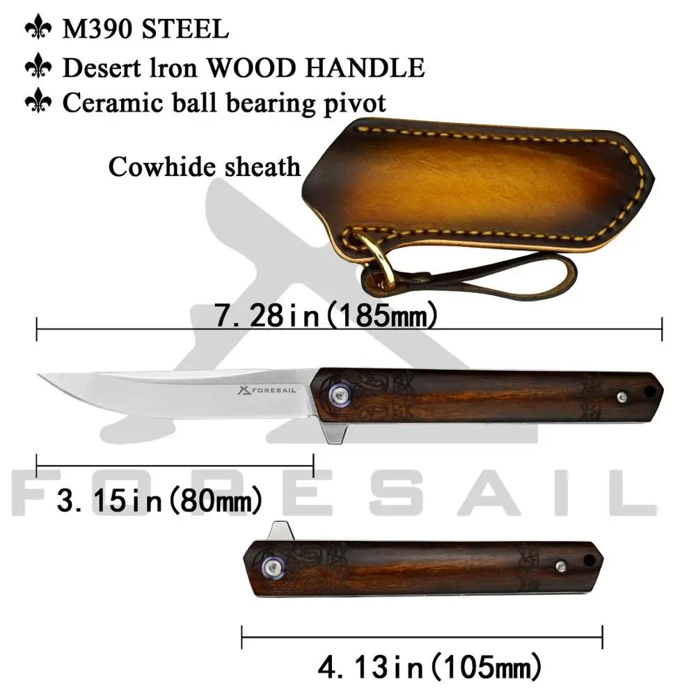 FORESAIL M390 стальной складной нож карманный для улицы высокая твердость острые