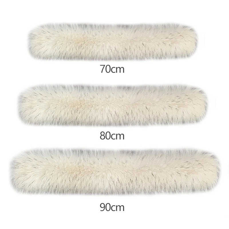 Шарф из искусственного лисьего меха зимние женские мужские куртки с капюшоном