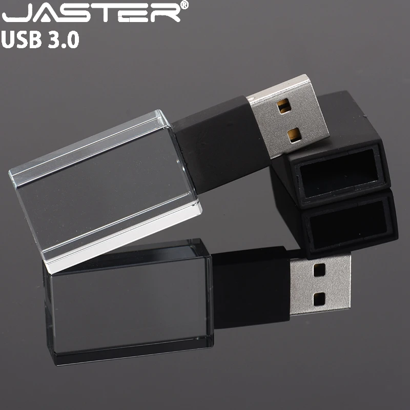 JASTER USB 3 0 Кристальный флеш накопитель Серебряный 4 ГБ 8 16 32 64 Гб черный Золотой