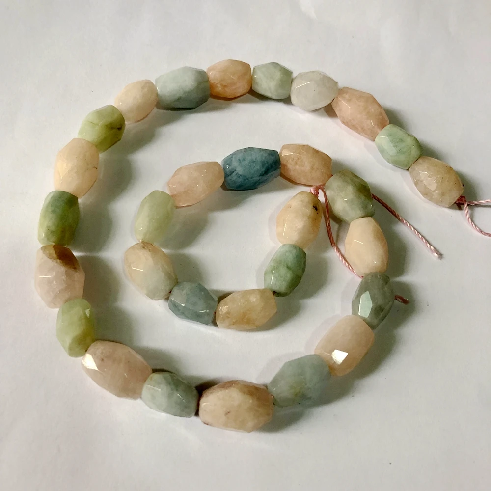 Натуральный мульти-морганит оптовая продажа 15 5 дюймов полная нить граненый