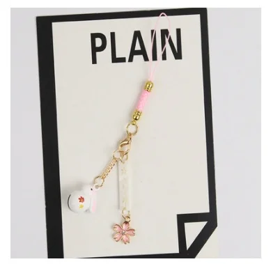 Новинка модная ручная работа японский кулон в виде кролика колокольчика