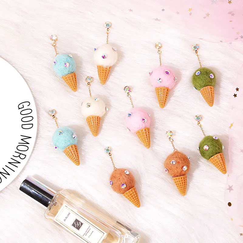 Серьги-подвески в Корейском стиле украшения из гипоаллергенной ткани для ушей