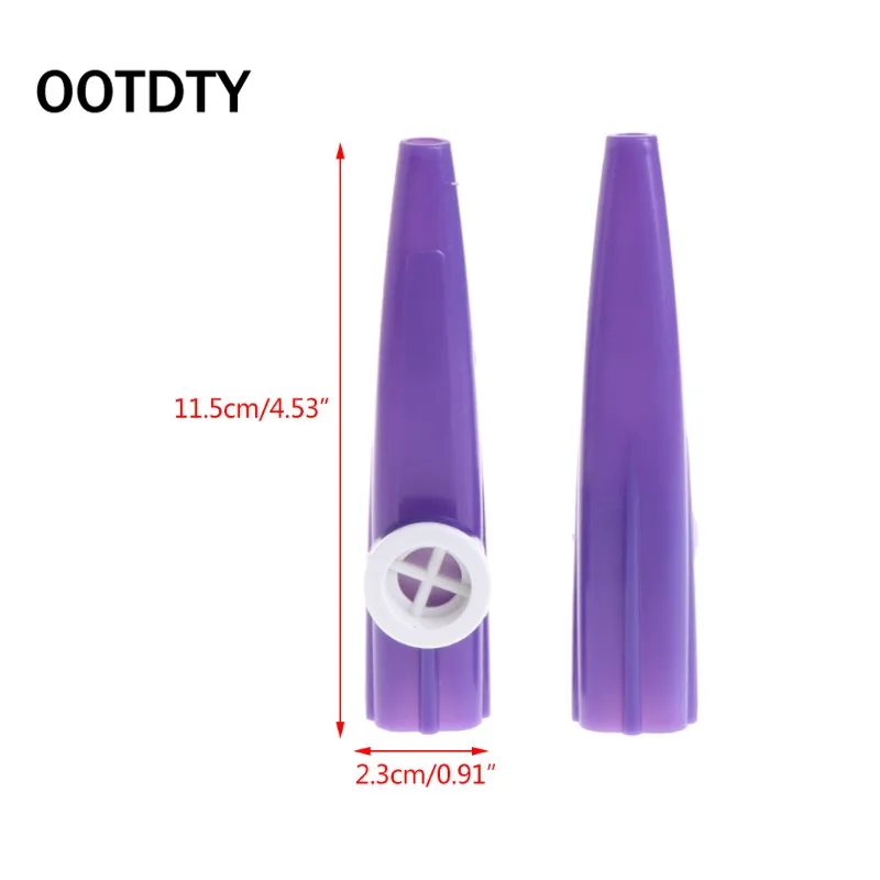 OOTDTY 5 шт. смешанных цветов Orff пластиковый казу гармоника рот флейта детская