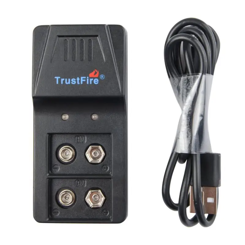 TrustFire 9VBC01 интеллектуальное зарядное устройство с 2 слотами 9 В портом Micro USB для