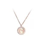 JeeMango трендовые Красивые Подвески для девушки кулон ожерелье из розового золота из нержавеющей стали ожерелье ювелирные изделия для женщин Подарки JN19022