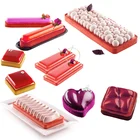 Форма для выпечки Meibum, для французского десерта, из нержавеющей стали, силиконовая, брауни мусс