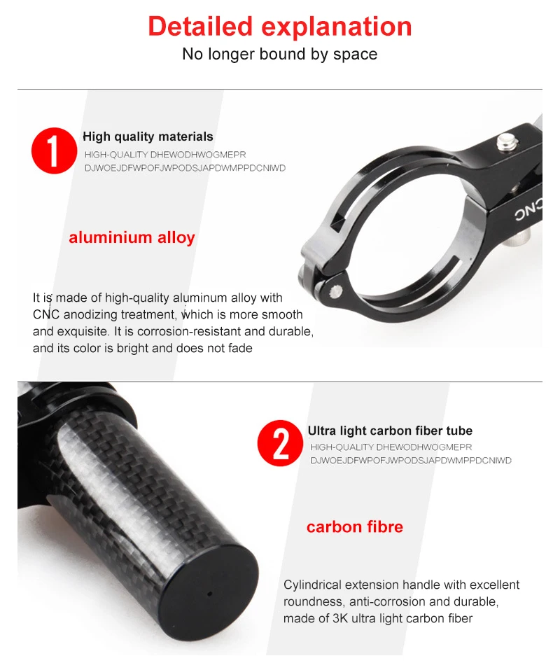 

Electric Scooter Motorcycle Bicycle Mountain Bike Extension Bracket Accessories Aluminum Alloy Multi-Function Extension Rack