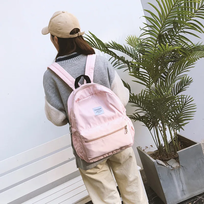 

Female School Bags For Teenage Girls 2020 Nylon Travel Backpack Women Mochilas Sac A Dos Ladies Laptop Rucksack Men Bag Pack