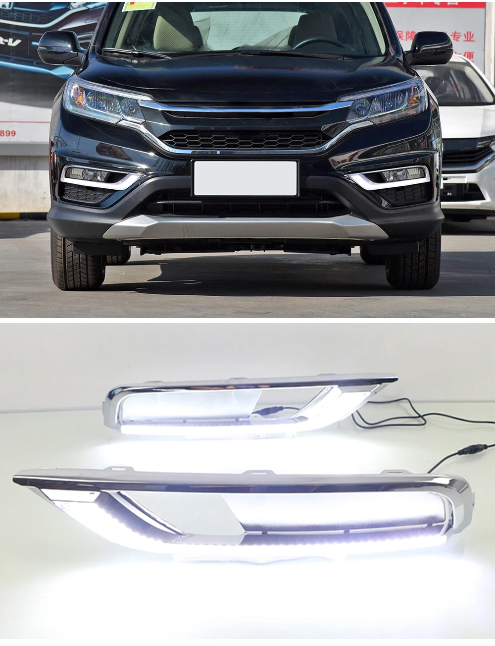 CSCSNL 2 шт. для Honda CRV CR-V светодиодный автомобильный DRL Дневной ходовой светильник бампер передняя противотуманная фара сигнал поворота желтый