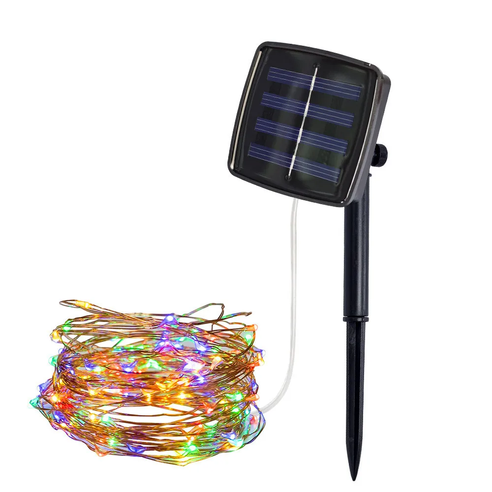 

2M 20 LED Solar Strip Light Home Garden Copper Wire Light String Fairy Outdoor Solar Powered Christmas Party Decor