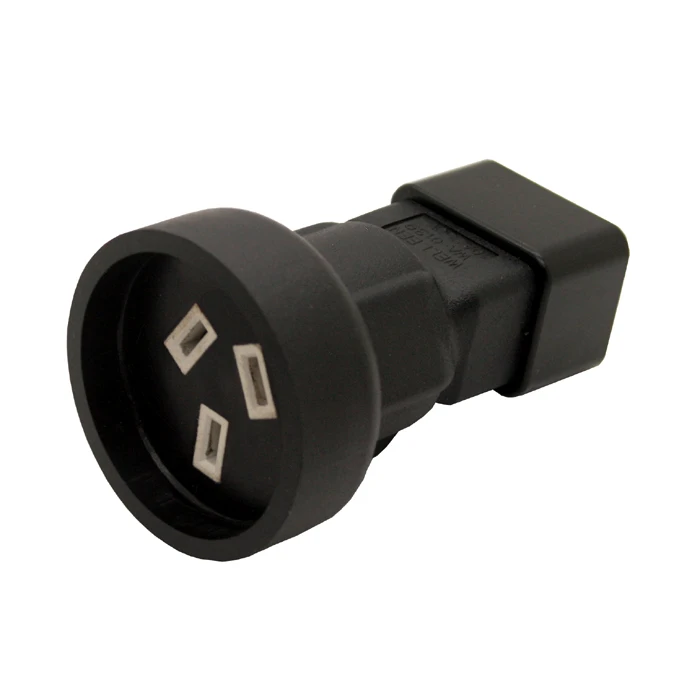 IEC320 C20 TO SAA IEC 320 para 3 pin female Power adapter PDU UPS AC PLUG Adaptador Conventer | Электроника