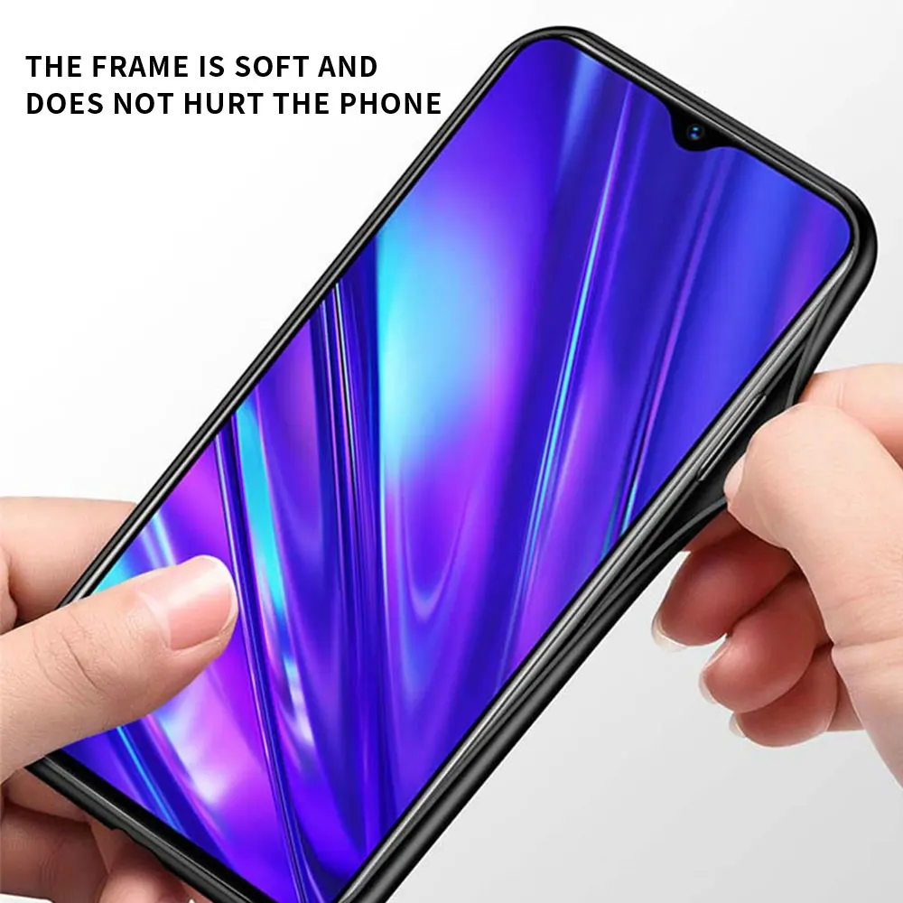 

Shockproof Thin Phone Case For Realme C3 6 7 5 Pro XT Q2 Q2i X50 C11 Capa Black Soft Cover Back Shell DHL Express Coque Sac