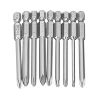 broppe 9pcsset 75mm magnetic 14 inch hex shank cross head screwdriver bits for electric screwdriver accessories parts