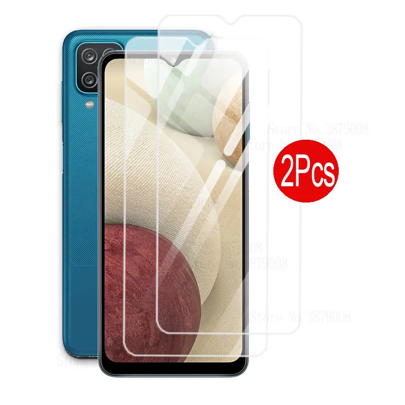 

2Pcs Screen Protector For Samsung galaxy a12 Tempered Glass For samsung a12 a 12 12a 6.5'' Clean HD Full Cover Sklo On Galaxi