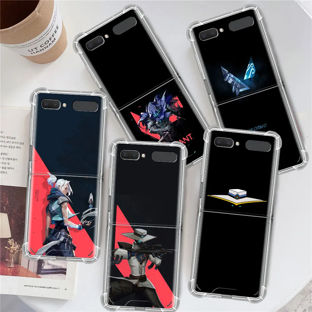 

Folding Airbag Case for Samsung Galaxy Z Flip 3 5G Full Protection Bag for Z Flip 5G Silicone Phone Cover Valorant