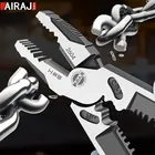 Многофункциональные универсальные диагональные плоскогубцы AIRAJ, плоскогубцы с игольчатым носом, аппаратные инструменты, универсальные кусачки для проводов, электрик