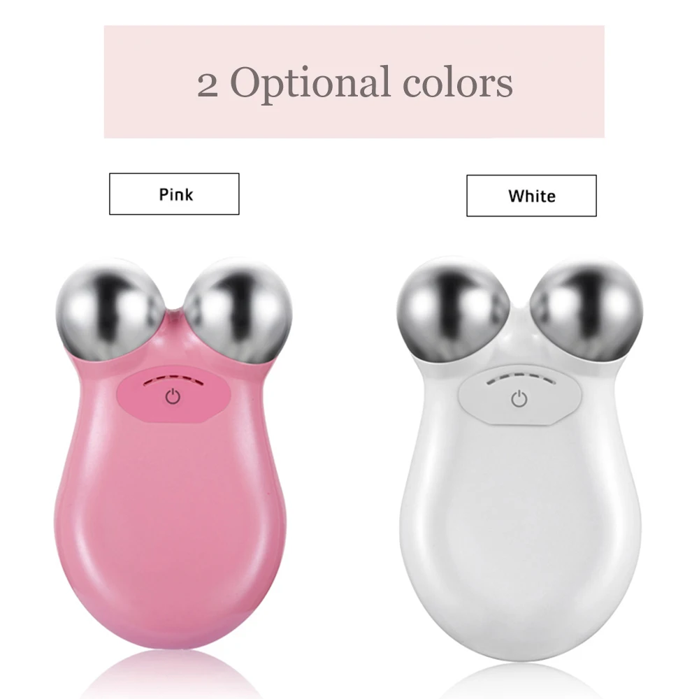 Электрический массажный ролик с микро током v образный лифтинг для лица против