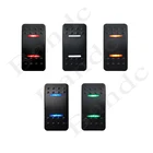 3-позиционный 7Pin ON-OFF-ON DPDT двухпозиционный клавишный переключатель для ARBCarlingNARVA 4  4, двойные светодиодные лампы, аксессуары для кемпера