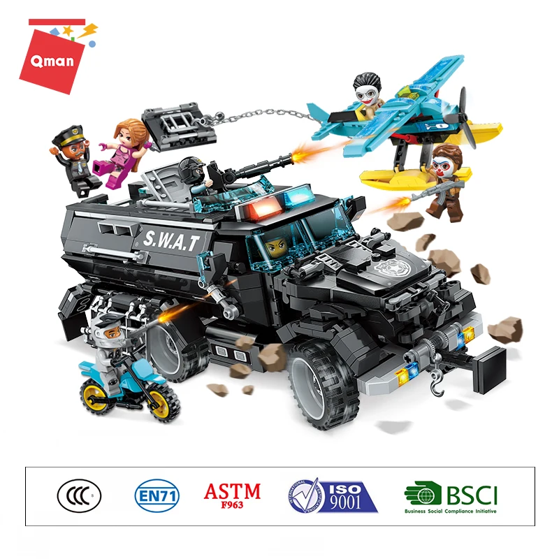 

1930 Qman POLICE Car Building Blocks Bricks Model Car Set Blocks Bricks Boys Gift