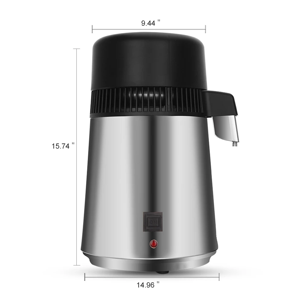 Домашний дистиллятор для воды 4L машина дистилляции очиститель фильтр из