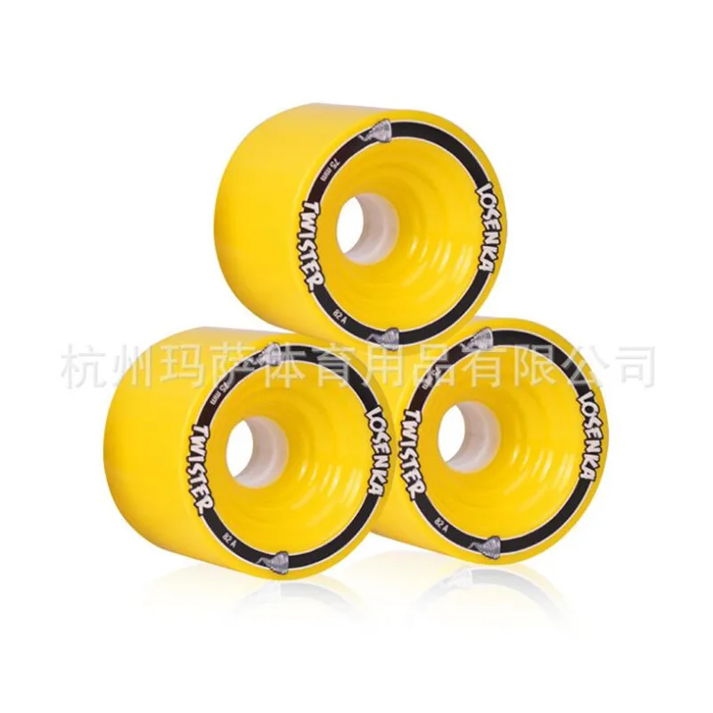 4 pcs/lot 82A High Performance Street Brushing Skate Board Wheel 75mm*56mm Skateboard Rodas for Flat Single Double Long Road | Спорт и