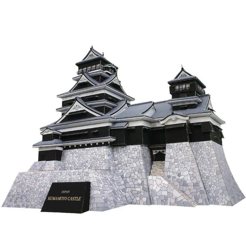 

3D пазл бумажная модель здания игрушка великая в мире архитектура Япония Кумамото замок ручная работа подарок