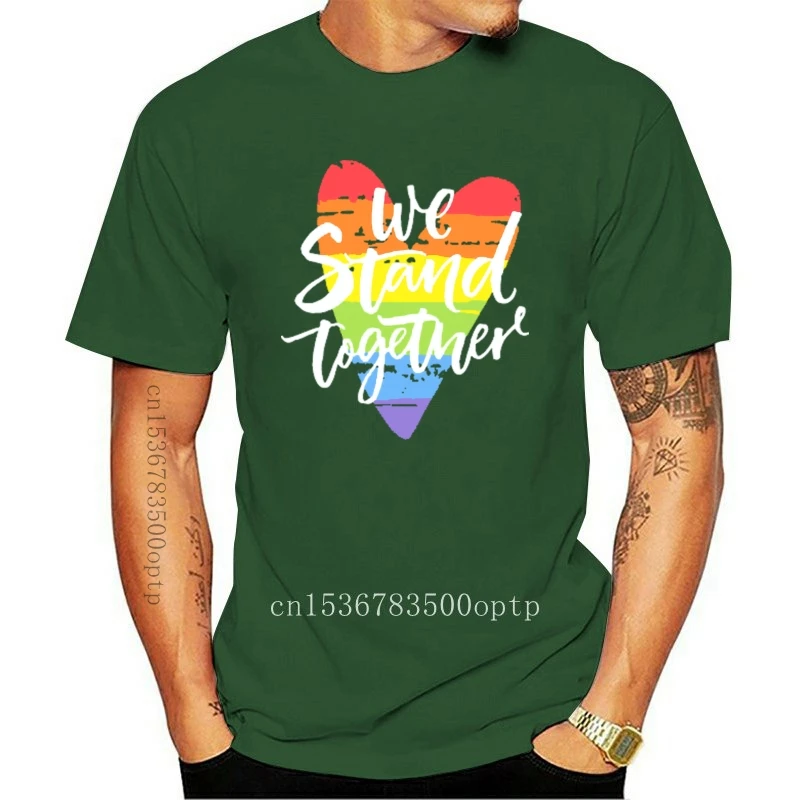 

New Customize We Stand Together - White T Shirt For Womens Cotton Boy Girl T Shirts Crew Neck Short-Sleeve Tee Shirt Tee Tops