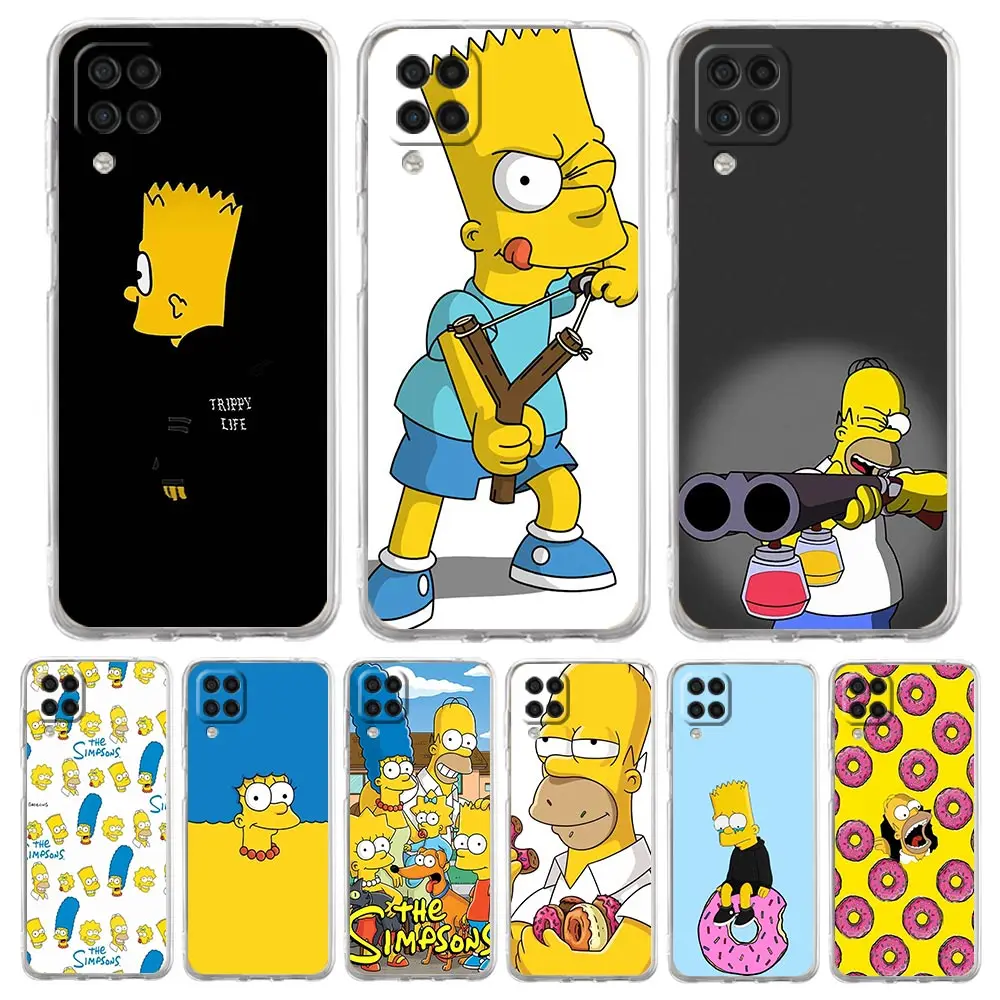 

Cool The Simpsons Transparent Cover for Samsung Galaxy A51 4G A71 5G A41 A31 A21 A21s A11 A01 Silicone Soft Case