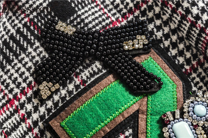 Dressnow, высокое качество, женские зимние плотные твидовые клетчатые куртки, пальто, зимняя куртка с длинным рукавом, пальто, женская твидовая куртка, верхняя одежда